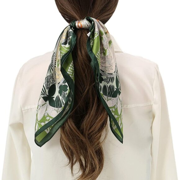 100% Mulberry Silk Scarf Head Scarf for Women Hair Scarf for Sleeping Hair Wrapp - Picture 3 of 7